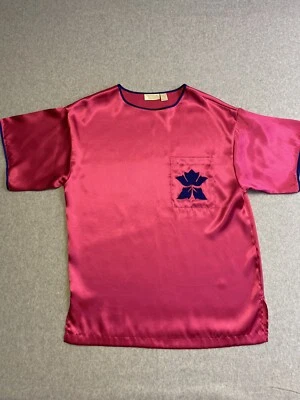 Camiseta Victorias Secret Feminina Pequena Etiqueta Dourada Rosa Pulôver Top Dormir Casual - Imagem 1 de 4