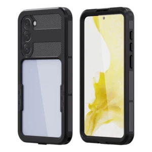 Waterproof Case for Samsung Galaxy S23+ Plus, Heavy Duty Shockproof Black - Picture 1 of 6
