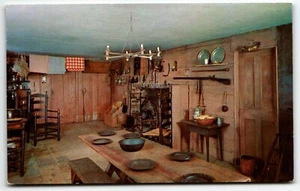 Dutton House Küche Postkarte Shelburne Museum Vermont Vintage UNP - Bild 1 von 2