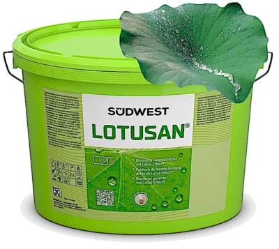 Südwest Lotusan Weiß - echte Siliconharz Fassadenfarbe mit Lotus-Effekt - Bild 1 von 4