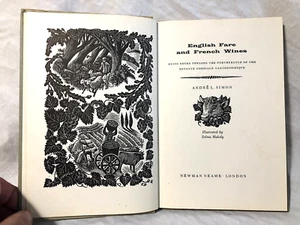 English Fare and French Wines - Andre Simon, Zelma Blakely Woodcuts - 1st 1955 - Imagen 1 de 10