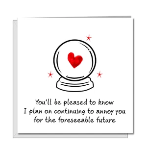 Funny Birthday Card Anniversary Valentines Wife Husband Humorous Cheeky Annoy - Foto 1 di 7