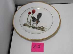 A5 OLD AMERICAN SONGBIRD RUFOUS SIDED TOWEE BONE CHINA PLATE RAY HARM - Picture 1 of 2