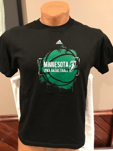 SWEET Minnesota Lynx Women's Size Large Black Adidas T-Shirt, NEW&NICE! Cover