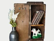 Antique Telephone Box Cabinet Rustic Primitive Farmhouse Kitchen, Bath Storage 
