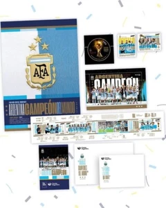 Stamps set Argentine National Team 2022 World Champion Sealed - Picture 1 of 5
