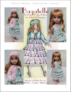 "Bagatelle" Fashion Pattern for 11" Li'l Dreamers - Printed and Mailed - Picture 1 of 7