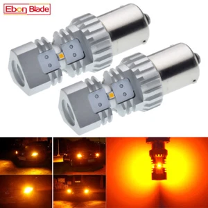 2X BAU15S PY21W 7507 LED AMBER ORANGE INDICATOR TURN SIGNAL CAR LIGHT BULB GLOBE - Picture 1 of 8