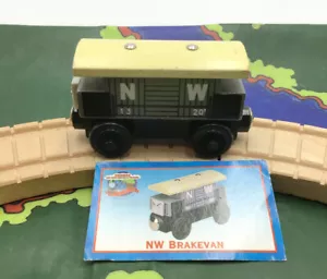 Thomas & Friends NW BRAKEVAN & Card Wooden Railway Track Train Vintage 2001 - Picture 1 of 10