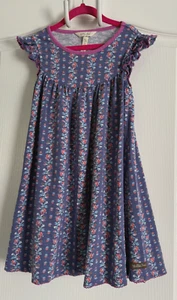 Matilda Jane Choose Your Own Path Playtime Pearl Dress Cap Sleeve Blue Floral 8 - Picture 1 of 6