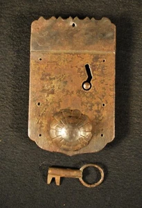 JAPANISCHES ANTIKES EISEN TANSU SCHLOSS mit FUNKTIONSSCHLÜSSEL - Bild 1 von 6