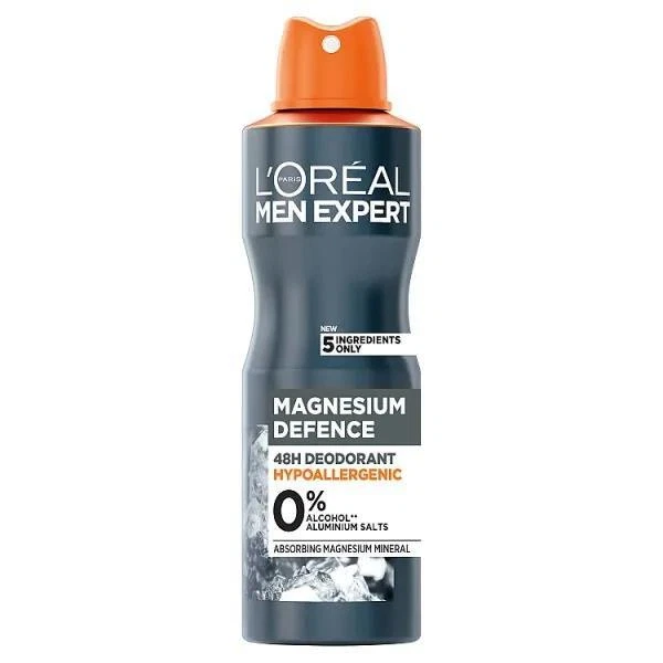 L'Oreal Men Expert Deodorant Spray Magnesium Defence 250ml (6 PACKS)