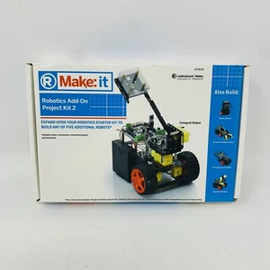 Radio Shack MAKE: it Robotics Add-On Project Kit 2 Boxer Sweeper 2770170 NEW - Picture 1 of 12