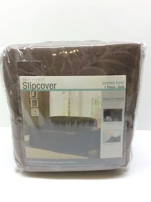 Funda tipo loveseat de una pieza Maytex James Leaf chocolate Foto 1 de 4