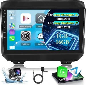Radio estéreo para automóvil Android 13 Carplay GPS WiFi FM para Jeep Wrangler JL 2018-2021 - Imagen 1 de 9