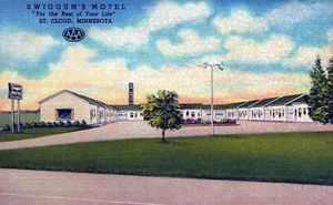 Swiggum's Motel St. Cloud Minnesota Postcard Unposted - Picture 1 of 2