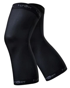Funkier Men's Thermal Winter Cycling/running Knee Warmers S Black - Picture 1 of 1