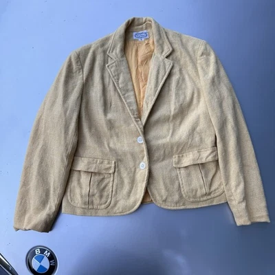 Blazer tweed amarillo vintage años 60 con forro naranja de The Villager talla 6 Foto 1 de 4