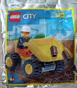 Lego City Worker con camión volquete 952204 paquete de láminas nuevo en paquete - Imagen 1 de 6