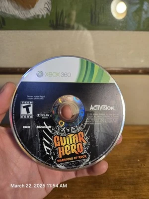 Guitar Hero: Warriors of Rock (Microsoft Xbox 360, 2010) solo disco probado Foto 1 de 4