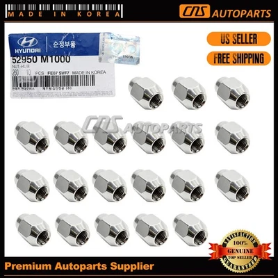 Aluminium Wheel Lug Nut 20pcs ⭐GENUINE⭐ 52950M1000 fits HYUNDAI & KIA 2004-2020 Foto 1 de 3