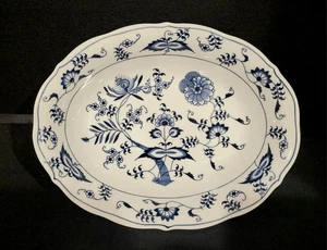 BLUE DANUBE 10” OVAL SERVING BOWL RECTANGULAR LOGO JAPAN - Picture 1 of 4