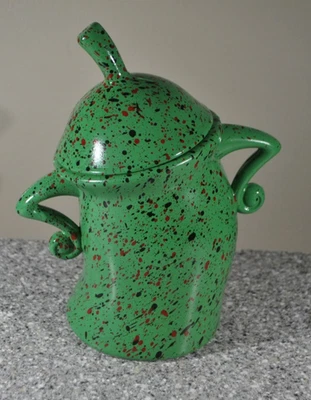 Canister With Attitude PVC Durability Food Storage Green / Spotted - Image 1 of 4