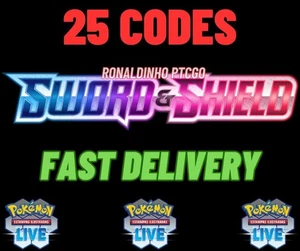 25x Sword & Shield Codes Booster Pokémon TCG LIVE - PTCGL - SENT FAST - Picture 1 of 1
