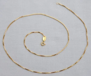 ATEMBERAUBENDE SELTENE URI GELLER 20,25" LANGE 9 KT GELBGOLD 1 mm BOX GLIEDERKETTE - 2,8 g - Bild 1 von 19