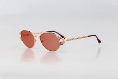 Diva 5074 25E, Gafas de sol redondas victorianas vintage años 90 oro y tortuga para mujer, nuevas de stock Foto 1 de 4