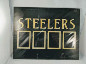 Pittsburgh Steelers 4 Trading Card Holder Wall Plaque 14" x 11" - Picture 1 of 4