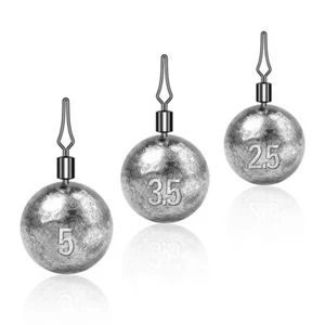 20pcs Fishing Sinkers Drop Shot Weights Round Sinker Lead Weight 2.5-20g - Picture 1 of 7