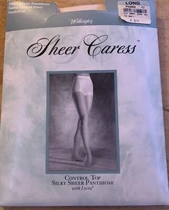 Worthington Sheer Caress Control Top Silky Sheer Pantihose  Pebble~LONG - Picture 1 of 3
