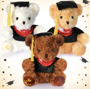 24 Pcs Mini Graduation Bear Plush Gift Stuffed Animal Keychain 3 Colors Bears - Picture 1 of 3