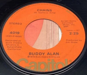 Buddy Alan Chains / A Whole Lot of Somethin 45 Vinyl 70s Country Capitol 4019 NM - Imagen 1 de 6