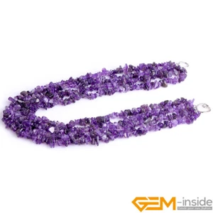 Handmade Multi-Strands Chips Cluster Statement Beaded Long Necklace 17-20 Inches - Picture 1 of 87