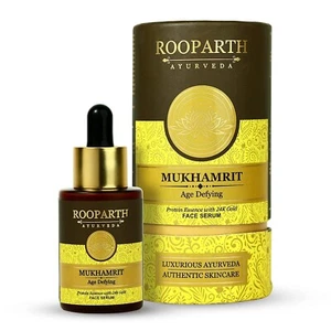 Rooparth Ayurveda Mukh Amrit Age Defying Protein Essence Face Serum 30ml - Picture 1 of 3