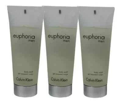 Lote de 6 gel de banho masculino Calvin Klein Euphoria L 3,4 oz novo em folha com etiquetas item extremamente raro - Imagem 1 de 2