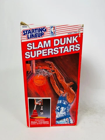 ISIAH THOMAS DETROIT PISTONS 1989 STARTING LINEUP SLAM DUNK SUPERSTARS SLU Cover