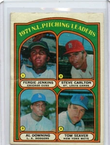 1972 Topps Pitching Leaders Tom Seaver/ Steve Carlton #93 ⭐️💥🎯 VG - Picture 1 of 2