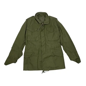 Vintage Army Military Field Jacket M65 Cold Weather Heavy Coat Parka Sz S Long - Picture 1 of 19