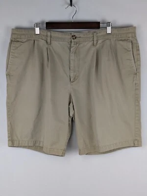 Pantalones Cortos Chinos Dockers Para Hombre 42 Caqui Tostado Plisado 100% Algodón Clásico Comodidad Foto 1 de 4