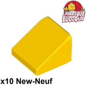 LEGO 10x Slope Brick Gradient Roof 30° 1x1 x2/3 Yellow/Yellow 54200 New - Picture 1 of 1
