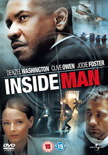 Inside Man DVD (2012) Denzel Washington, Lee (DIR) cert 15 Fast and FREE P & P