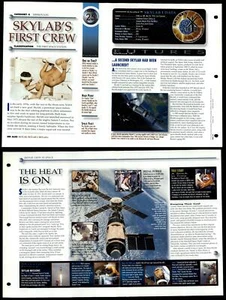 Skylab's First Crew #25 Mission Log Secrets Of Universe Fact File Fold-Out Page - Picture 1 of 1