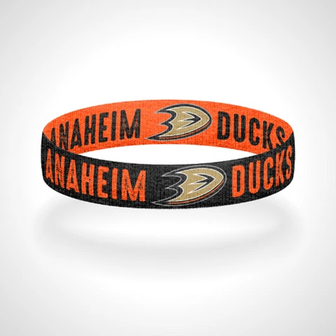 Reversible Anaheim Ducks Bracelet Wristband Go Ducks Bracelet Cover