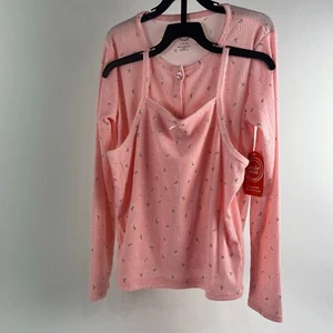 Wonder Nation Girls Knit Cardigan Sweater And Cami Top Set 2 Piece Size-L(10-12) - Picture 1 of 9