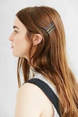 Pinzas para el cabello Urban Outfitters Everyday Bobby azul púrpura Foto 1 de 3