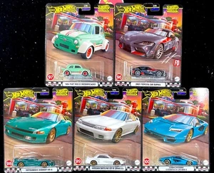 2024 Hot Wheels Boulevard Premium 96-100 Supra GR,Skyline Godzilla,3000 GT Set 5 - Picture 1 of 10