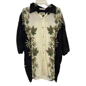 VTG Campia Moda Men's Hawaiian Button Up Short Sleeve Vacation Shirt - Large - Picture 1 of 6